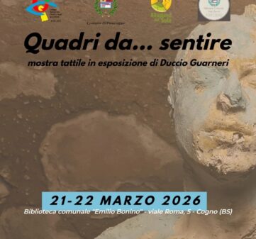 Quadri da sentire: la mostra tattile di Duccio Guarneri
