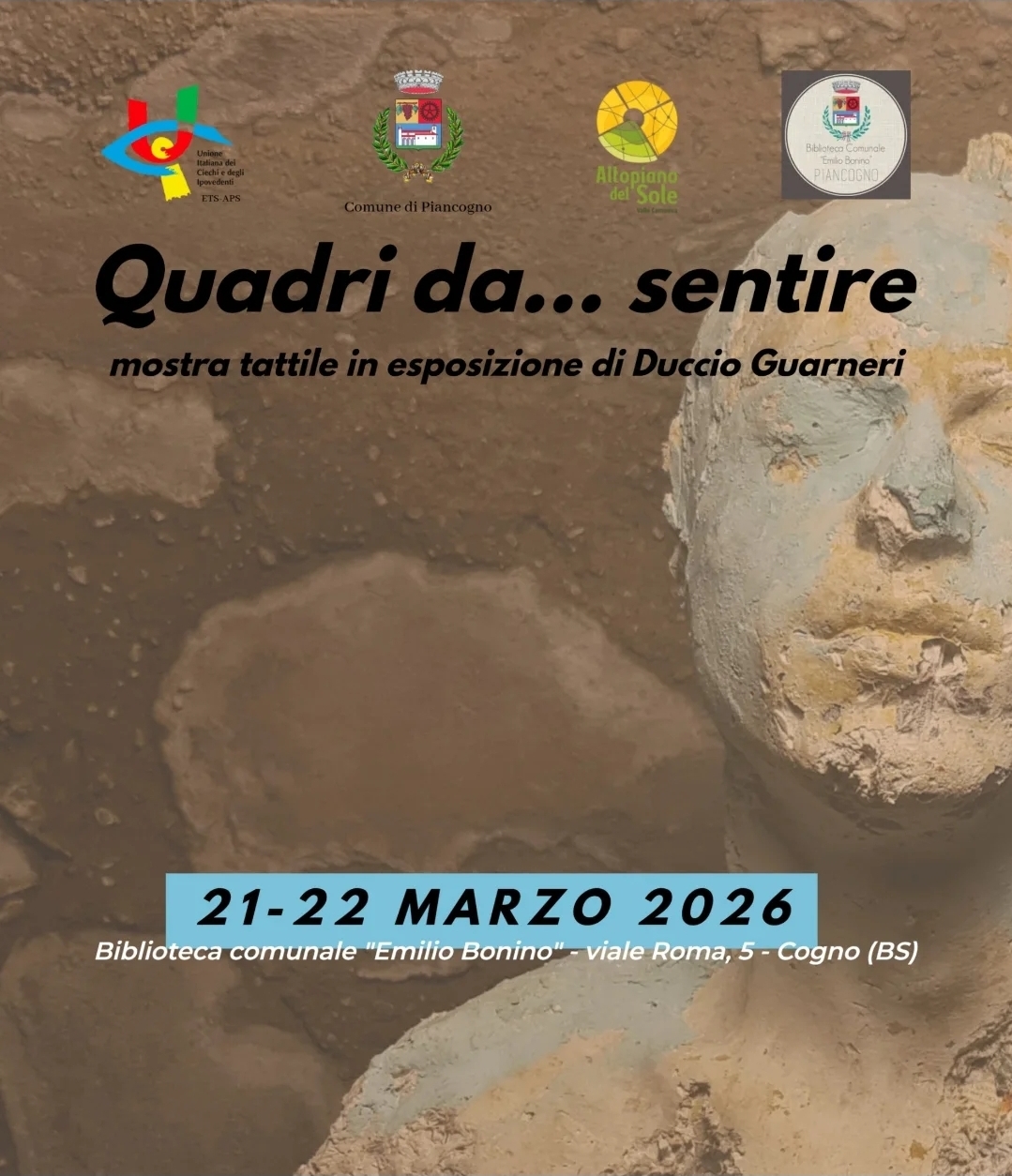 Quadri da sentire: la mostra tattile di Duccio Guarneri